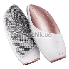 Ультразвуковая щетка для лица Geske Sonic Thermo Facial Brush 6 in 1, кремовая - Фото №1