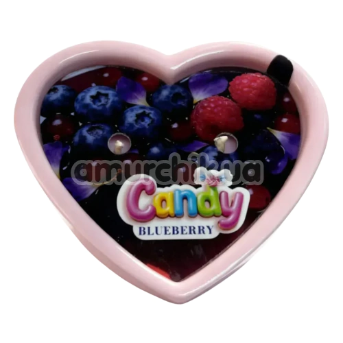 Свеча для массажа Candy Heart Blueberry - черника, 70 мл