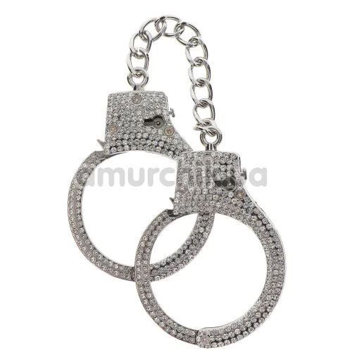Наручники Taboom Diamond Wrist Cuffs, срібні