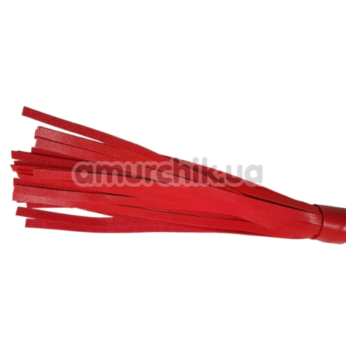 Флоггер DS Fetish Leather Flogger 02040, красный