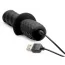 Анальна пробка з вібрацією Ass Thumpers The Plug 10x Silicone Vibrating Thruster рельєфна, чорна - Фото №3