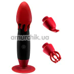 Вибратор Breathless Orgasm Kit 8887, черно-красный - Фото №1