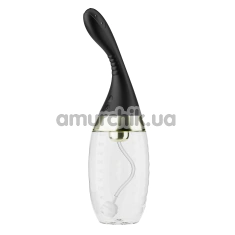 Интимный душ с вибрацией Anal Adventures Aqua Jet Anal Douche, черный - Фото №1