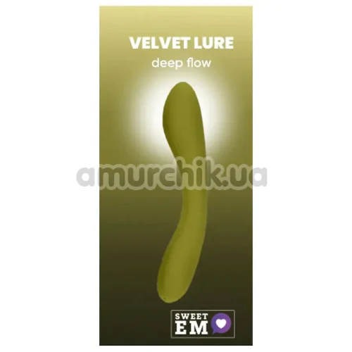 Вибратор для точки G Sweet Em Velvet Lure Deep Flow, зеленый