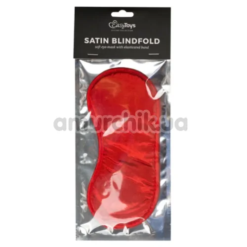 Маска на очі Easy Toys Satin Blindfold, червона