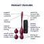 Вагинальные шарики с вибрацией Satisfyer Love Birds Vary, бордовые - Фото №10