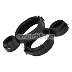 Фиксаторы для рук и ног Bedroom Fantasies Thigh & Wrist Restraints, черные - Фото №1