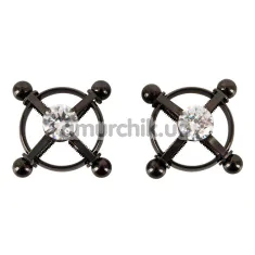 Зажимы для сосков Bad Kitty Naughty Toys Nipple Jewellery, черные - Фото №1