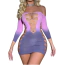 Платье Star Night Sensual Off Shoulder Mini Dress, розово-фиолетовое - Фото №2