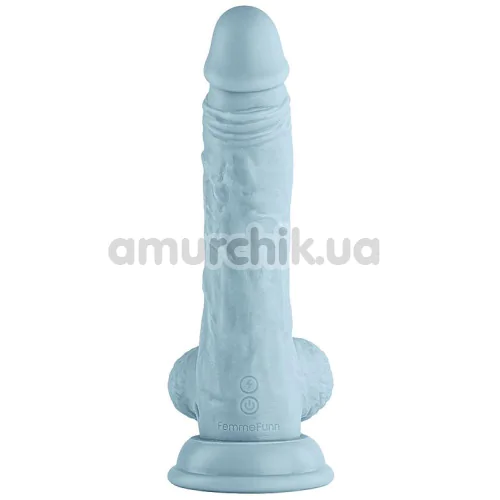 Вибратор с ротацией Femme Funn Vortex Turbo Baller, голубой