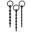 Набір з 3 уретральних вставок Knot-Knot Silicone Urethral Sounding Kit I, чорний - Фото №1