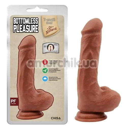 Фалоімітатор Bottomless Pleasure, світло-коричневий
