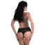 Трусики Daring Intimates Ella Crotchless Cheeky Panty, чорні - Фото №4