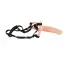 Полый страпон Vibrating Strap-on Silicone Sleeve, телесный - Фото №2