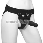 Порожній страпон з вібрацією Doc Johnson Body Extensions Be Aroused, чорний - Фото №1