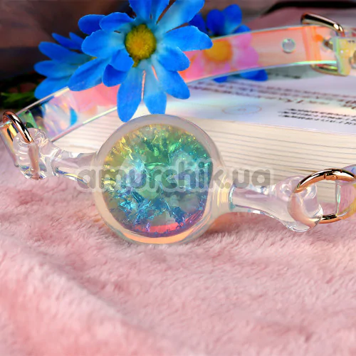 Кляп Univibe Crystal Gag L, різнокольоровий