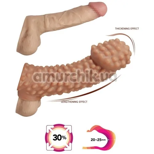 Насадка на пенис Kokos Cock Sleeve CS 004-M, телесная
