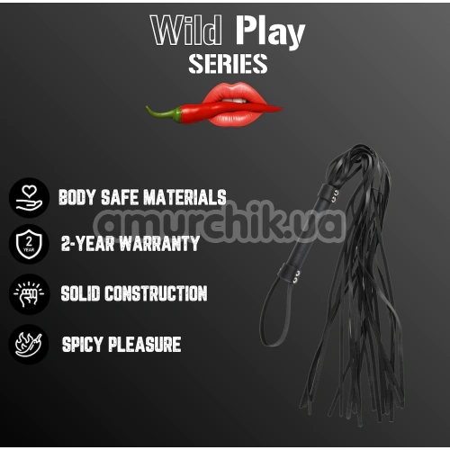 Флоггер Wild Play Whip C19, черный