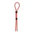 Эрекционное кольцо Dream Toys Lit-Up Rings Stretchy Lasso Cage, красное - Фото №1