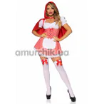 Костюм Червоної Шапочки Leg Avenue Fairytale Miss Red, червоний: сукня + накидка на голову - Фото №1