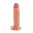 Насадка - удлинитель пениса с вибрацией Lovetoy Pleasure X-Tender Series LV1066, телесная - Фото №2