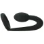Стимулятор простаты с эрекционным кольцом Master Series Prostatic Play Silicone Cock Ring and Prostate Plug, черный - Фото №3
