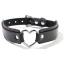 Ошейник DS Fetish Heart Collar, черный - Фото №2