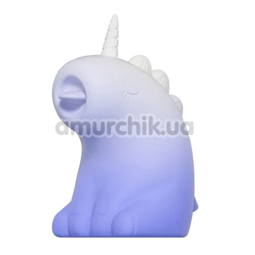 Симулятор орального секса для женщин с вибрацией Univibe Sexy Unicorn, бело-фиолетовый