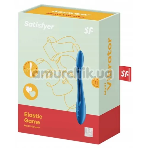 Вібратор Satisfyer Elastic Game, синій