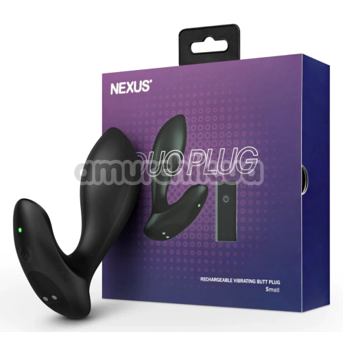 Анальная пробка с вибрацией Nexus Duo Plug Small, черная