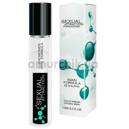 Духи с феромонами Sexual Attraction Pheromones Man Formula 5-Alpha для мужчин, 15 мл - Фото №1