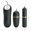 Набір віброяєць з електростимуляцією Pretty Love Double Vibro Bullet, чорний - Фото №3