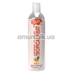 Массажно-оральный лубрикант с согревающим эффектом Wet Fun Flavors Warming Tropical Fruit - тропические фрукты, 118 мл - Фото №1