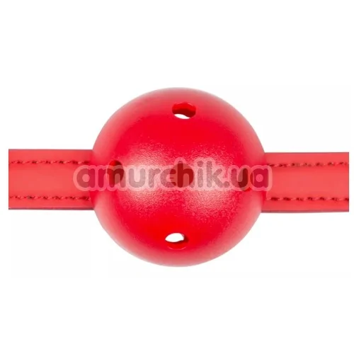 Кляп Easy Toys Ball Gag Plastic Gag With Air Holes, красно-черный