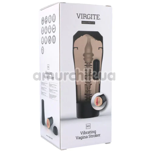 Мастурбатор с вибрацией Virgite Vibrating Vagina Stroker M2, телесный