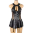 Сукня Star Night Mesh & Zipper Sexy Dress, чорна - Фото №4