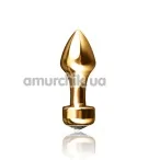 Анальная пробка Fetish Fantasy Gold Mini Luv Plug, золотая - Фото №1