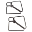 Зажимы для сосков Lockink Minimalism Metal Nipple Clamps with Heavy Pendant And Rings, серые - Фото №5