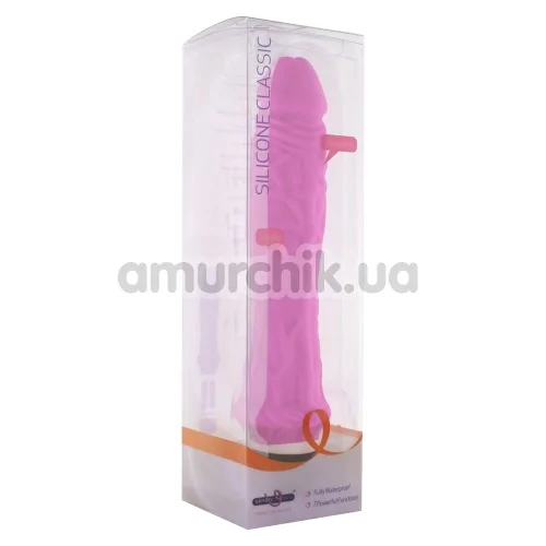 Вібратор Silicone Classic Large, рожевий