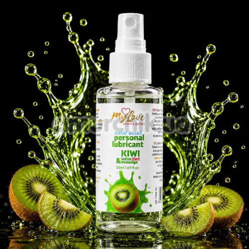 Масажний лубрикант MyLove Aroma Series Personal Lubricant 2in1 Kiwi - ківі, 50 мл