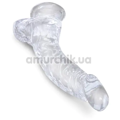 Фаллоимитатор King Cock Clear 7.5 Cock With Balls, прозрачный