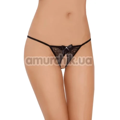 Трусики-стринги женские G-string черные (модель 2427) - Фото №1
