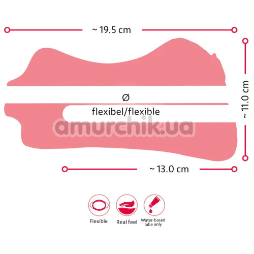 Мастурбатор Nature Skin Mouth, Vagina & Ass, телесный
