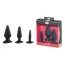 Набор из 3 анальных пробок Malesation Silicone Classic Plug Set, черный - Фото №2