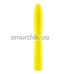 Вібратор Neon Luv Touch Ribbed Slims, жовтий - Фото №1