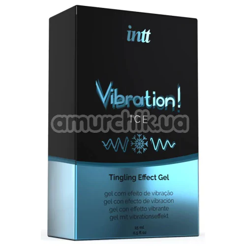 Возбуждающий гель с эффектом вибрации Intt Vibration Ice Tingling Effect Gel - мята, 15 мл
