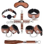 Бондажный набор sLash Snakeskin Bondage Set, коричневый - Фото №1