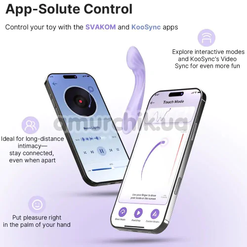 Вибратор для точки G с подогревом Svakom Margot, фиолетовый