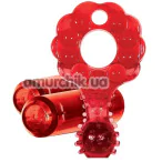 Виброкольцо для члена Zero Tolerance The Mighty Marble, красное - Фото №1