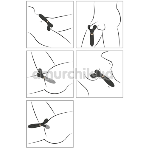 Вибратор Couples Choice 3 Motors Vibrator, черный